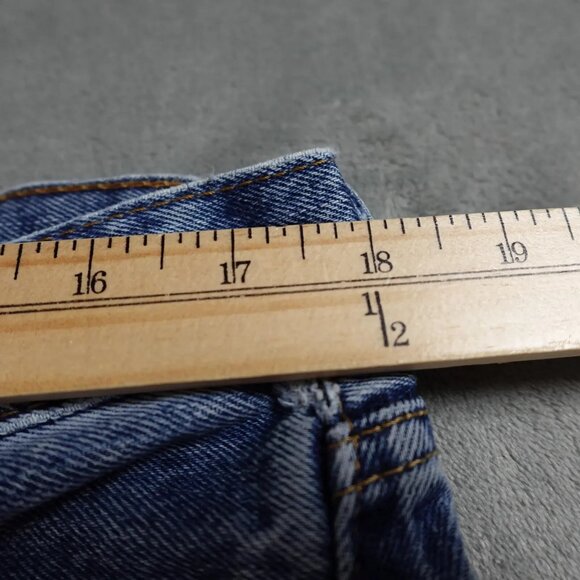 Vintage Levi's 505 Pants Men's W36 L 34 Denim Blue Ankle Flat Front Distressed - Picture 5 of 13